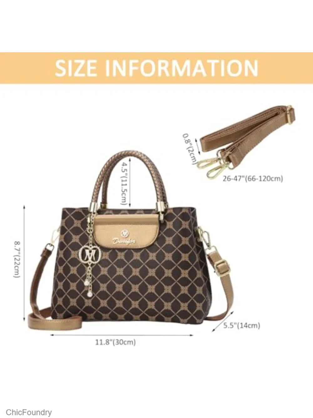 PU Leather Satchel Handbag Top Handle Shoulder Bag Women's Tote Messenger